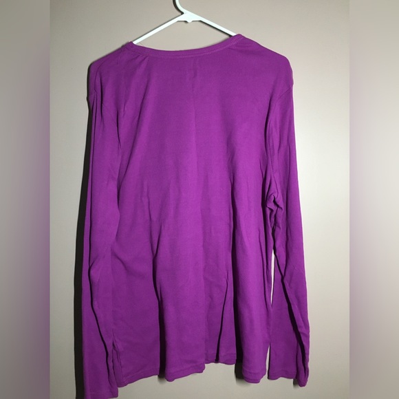Basic Editions Long Sleeve Henley - NWT - Picture 3 of 3